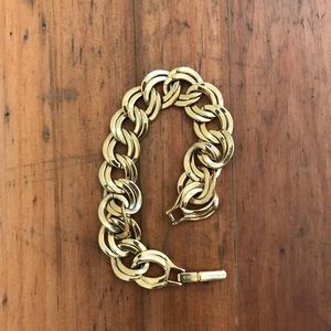 Vintage Monet Gold Chain Bracelet